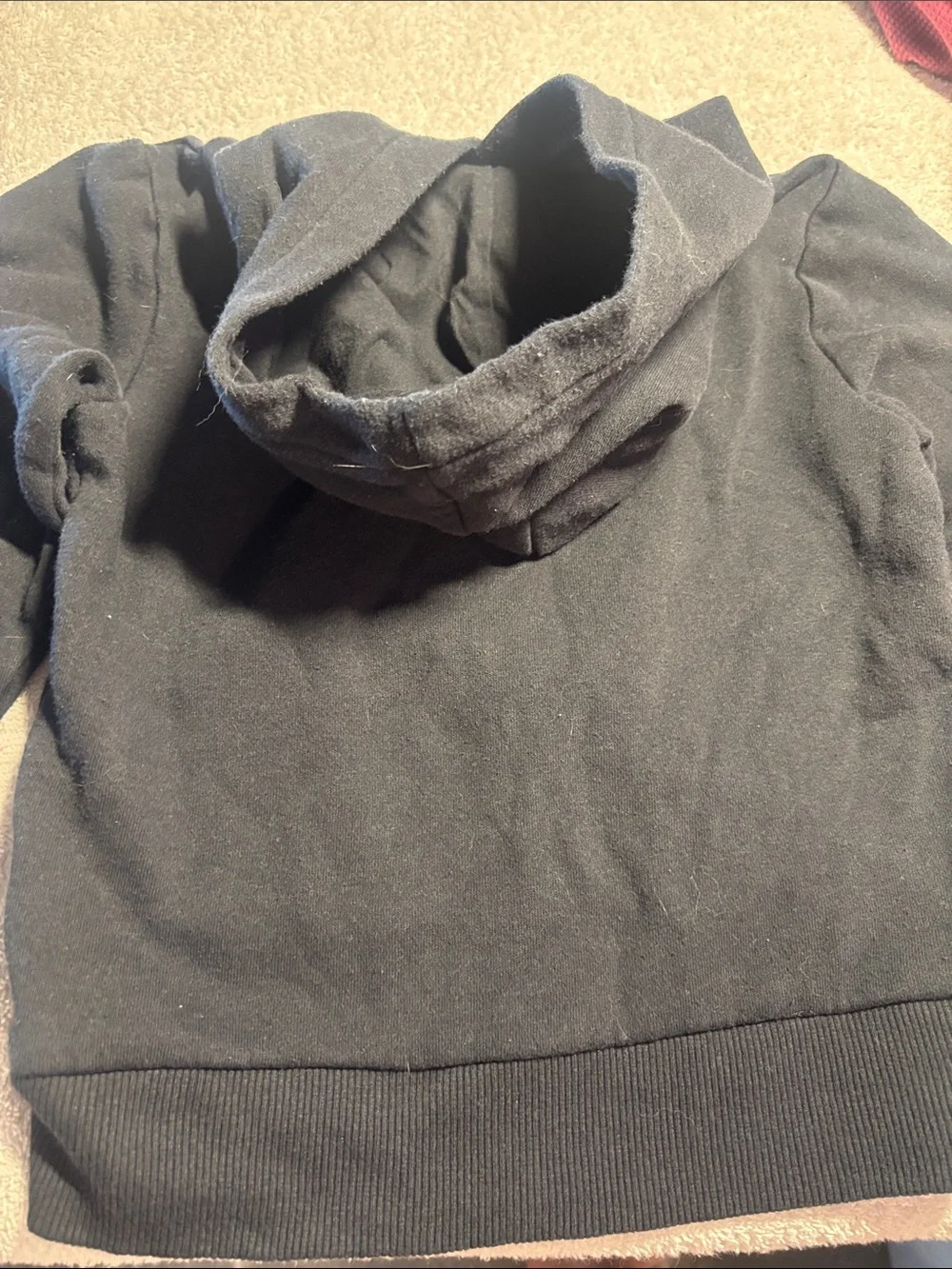 Puma Black Kids' Hooded Sweatshirt with Metallic Logo